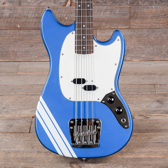 Squier Classic Vibe '60s Competition Mustang Bass Lake Placid Blue w/Olympic White Stripe Bass Guitars / 5-String or More