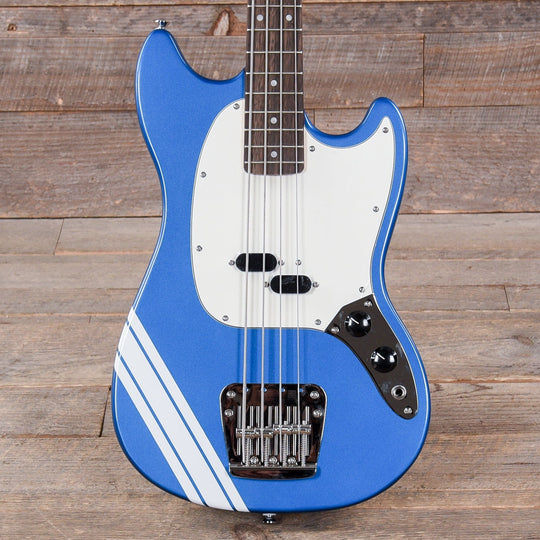 Squier Classic Vibe '60s Competition Mustang Bass Lake Placid Blue w/Olympic White Stripe Bass Guitars / 5-String or More