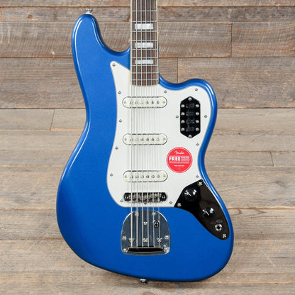 Squier Classic Vibe Bass VI Lake Placid Blue w/Matching Headcap & 3-Ply Parchment Pickguard Bass Guitars / 5-String or More