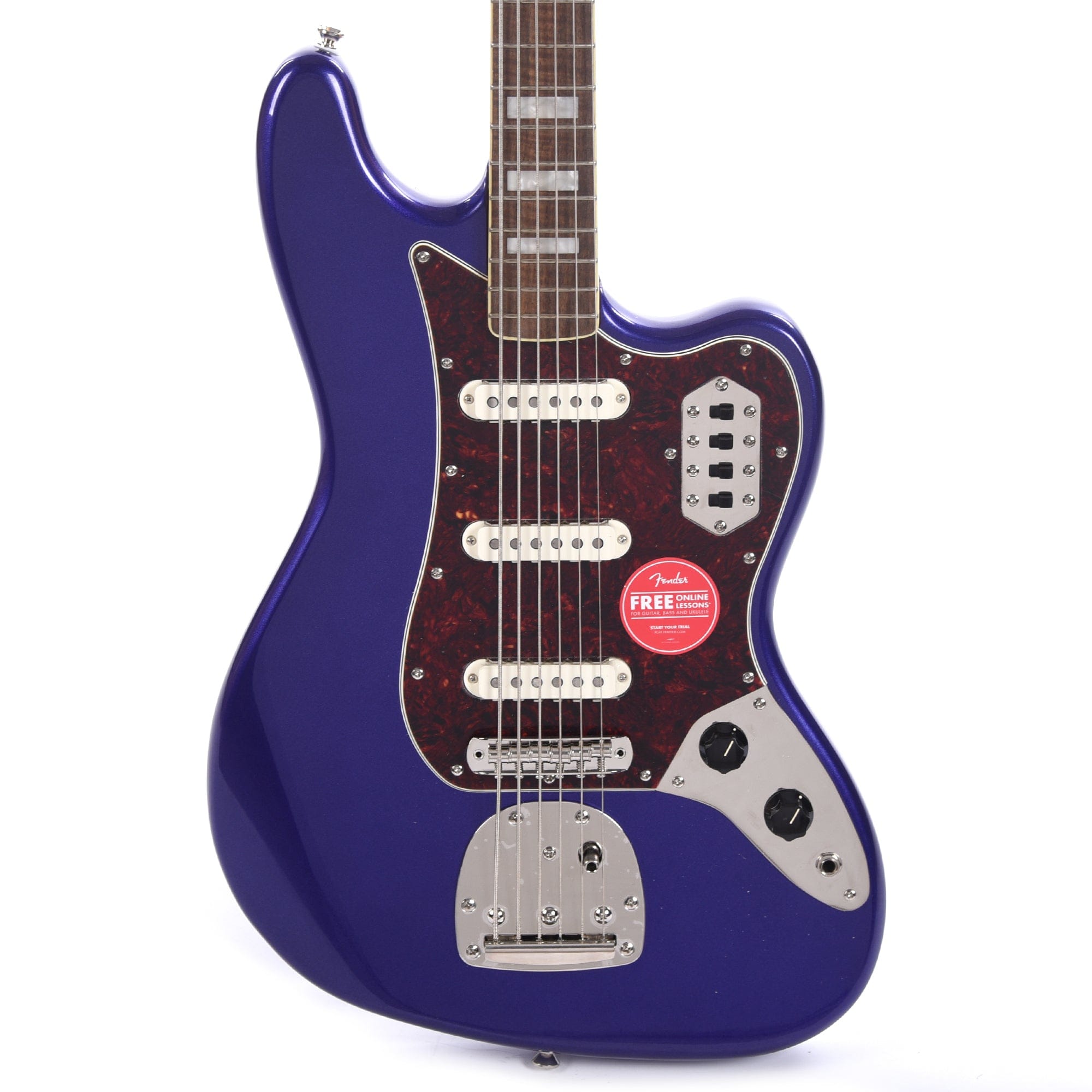 Squier Classic Vibe Bass VI Purple Metallic w/Matching Headcap Bass Guitars / 5-String or More