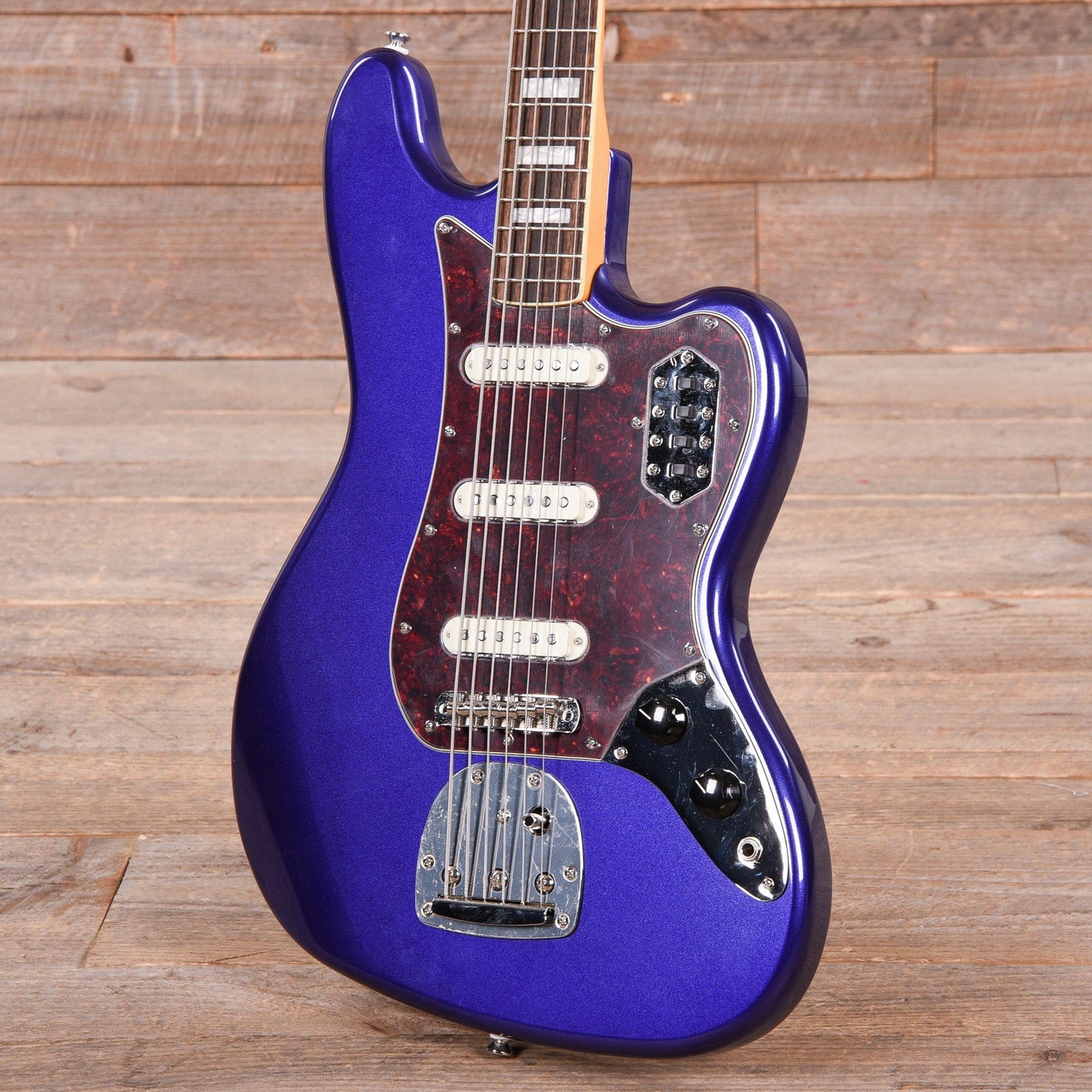 Squier Classic Vibe Bass VI Purple Metallic w/Matching Headcap Bass Guitars / 5-String or More