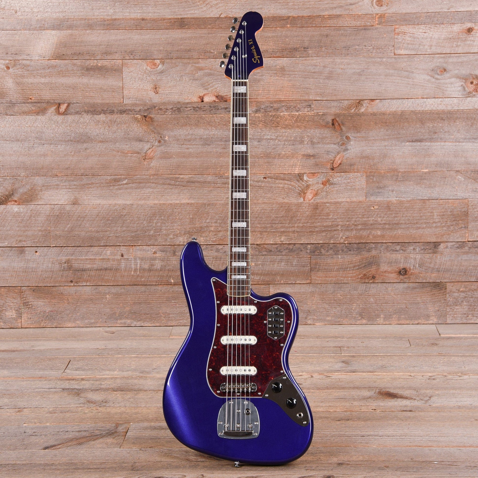 Squier Classic Vibe Bass VI Purple Metallic w/Matching Headcap Bass Guitars / 5-String or More