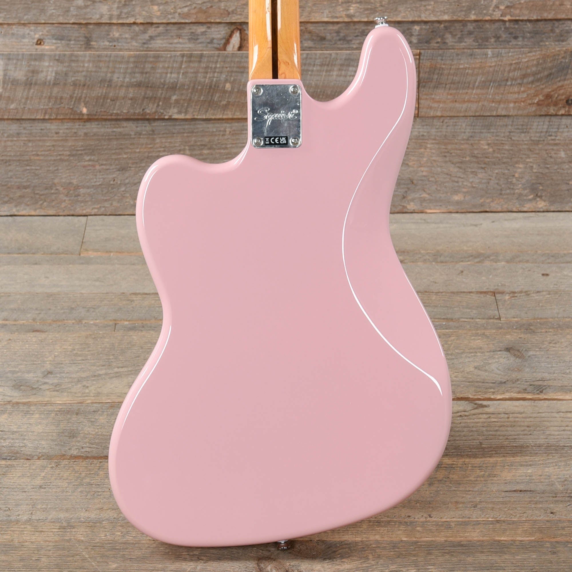 Squier Classic Vibe Bass VI Shell Pink w/Matching Headcap & 3-Ply Parchment Pickguard Bass Guitars / 5-String or More