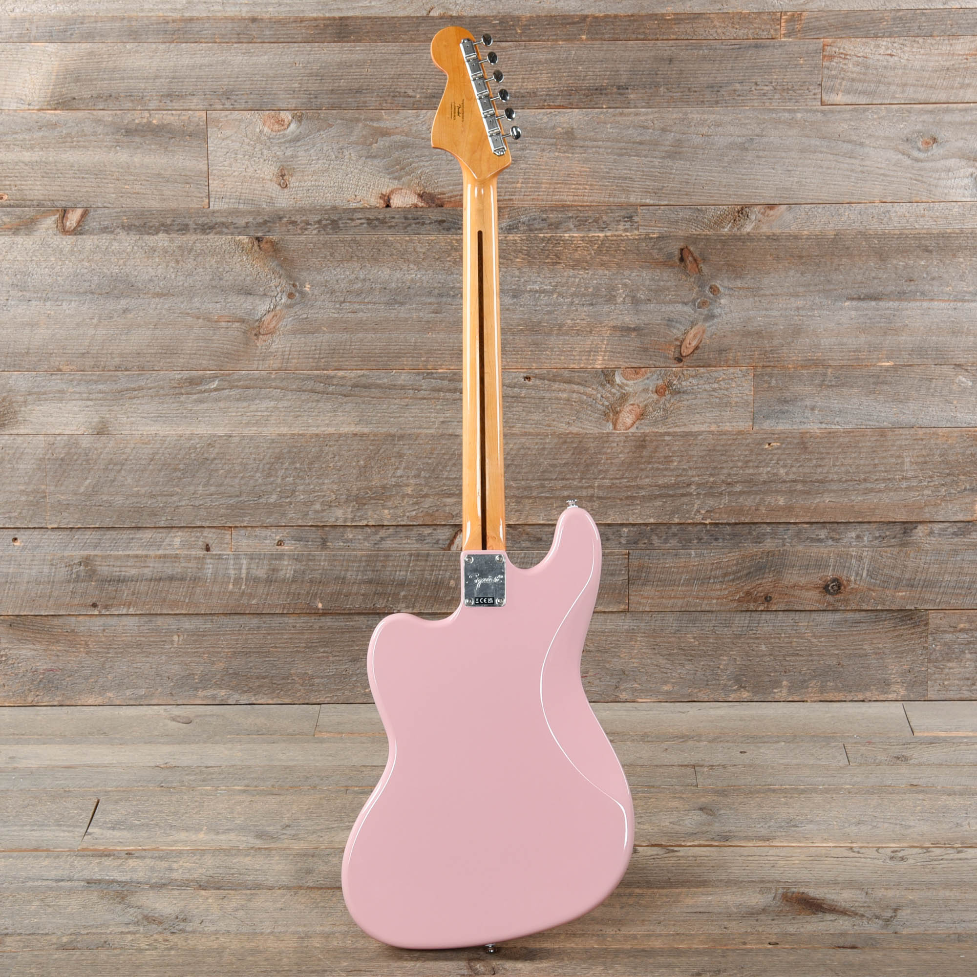 Squier Classic Vibe Bass VI Shell Pink w/Matching Headcap & 3-Ply Parchment Pickguard Bass Guitars / 5-String or More