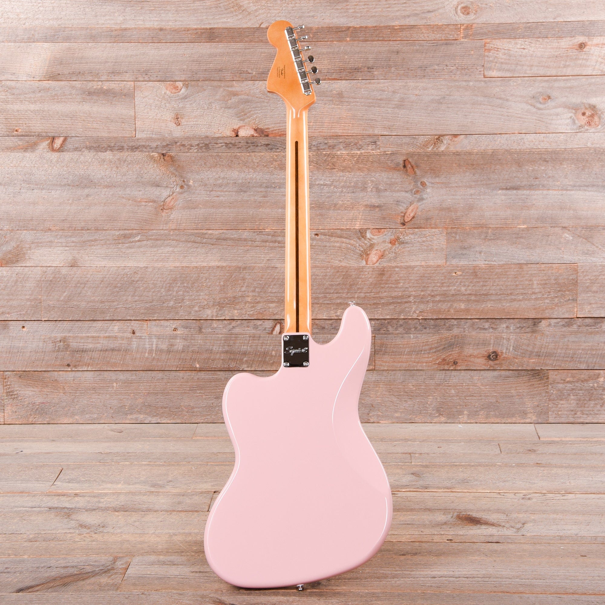 Squier Classic Vibe Bass VI Shell Pink w/Matching Headcap & 3-Ply Parchment Pickguard Bass Guitars / 5-String or More