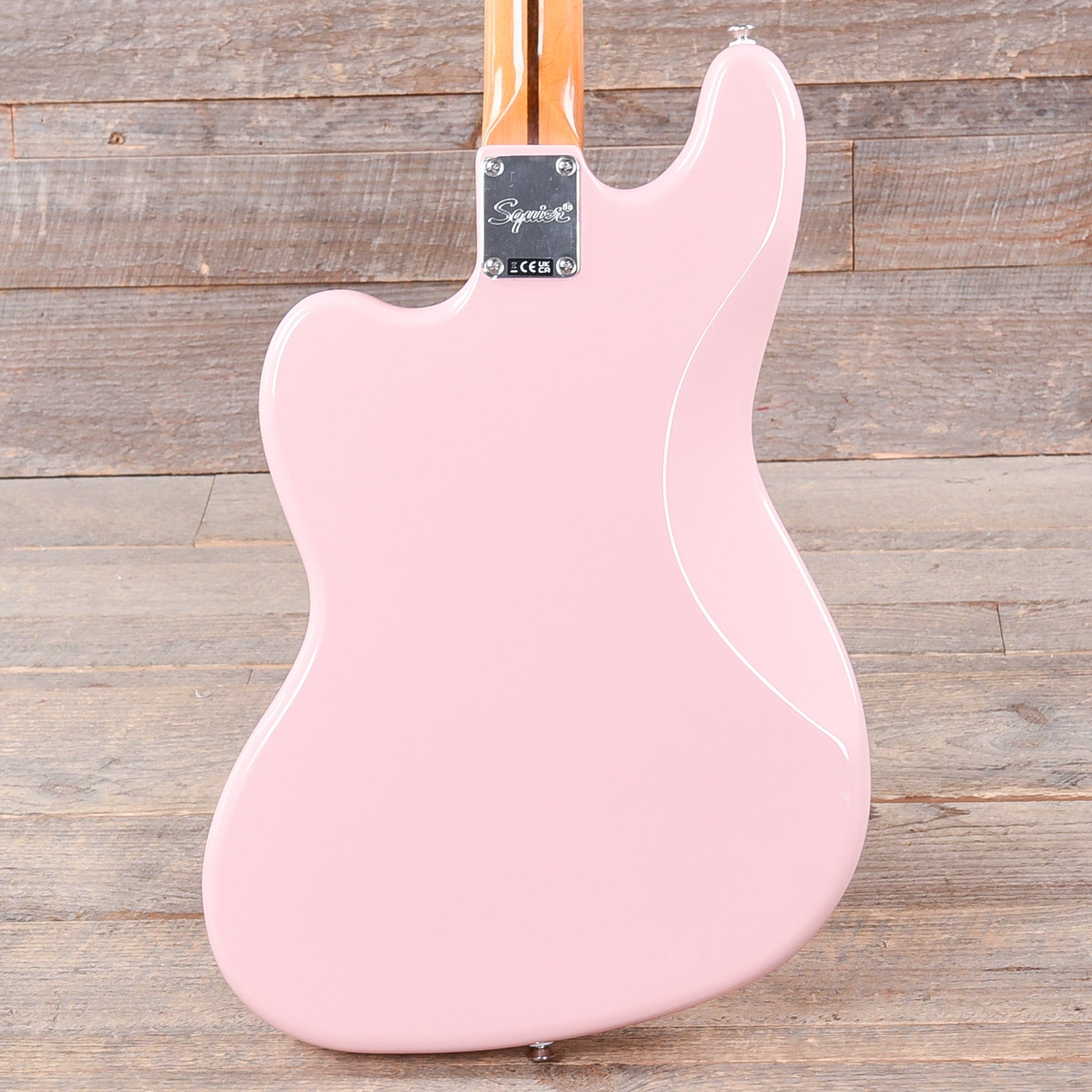 Squier Classic Vibe Bass VI Shell Pink w/Matching Headcap & 3-Ply Parchment Pickguard Bass Guitars / 5-String or More