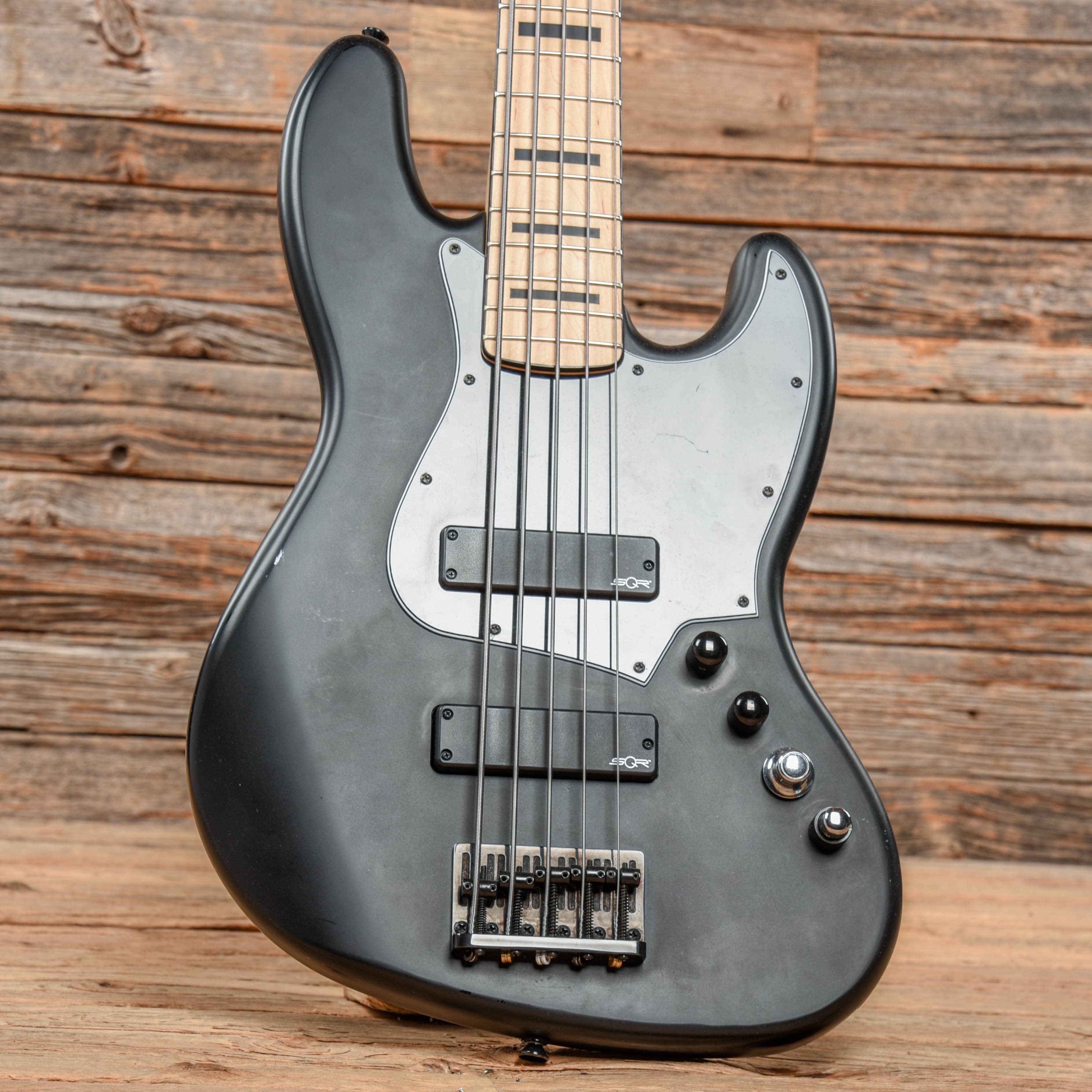 Squier Contemporary Active Jazz Bass V HH Flat Black 2019 Bass Guitars / 5-String or More