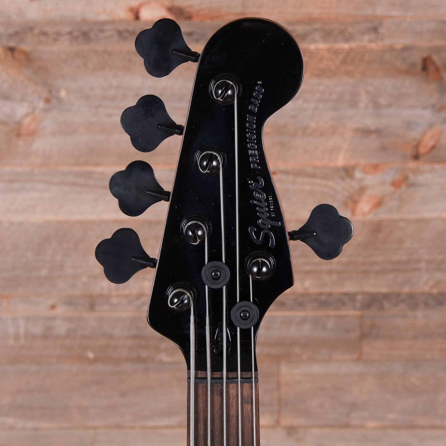 Squier Contemporary Active Precision Bass PH V Black w/Silver Anodized Pickguard Bass Guitars / 5-String or More