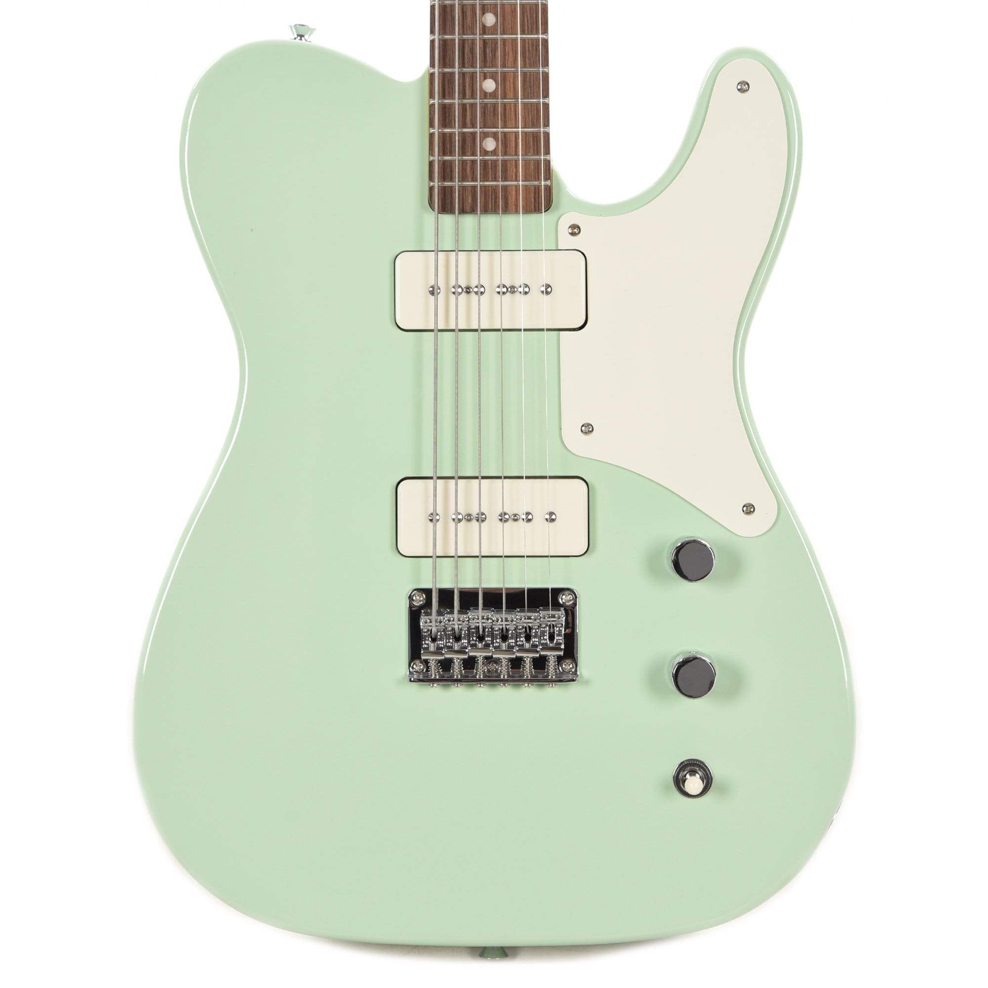 Squier Paranormal Baritone Cabronita Telecaster Surf Green Electric Guitars / Baritone