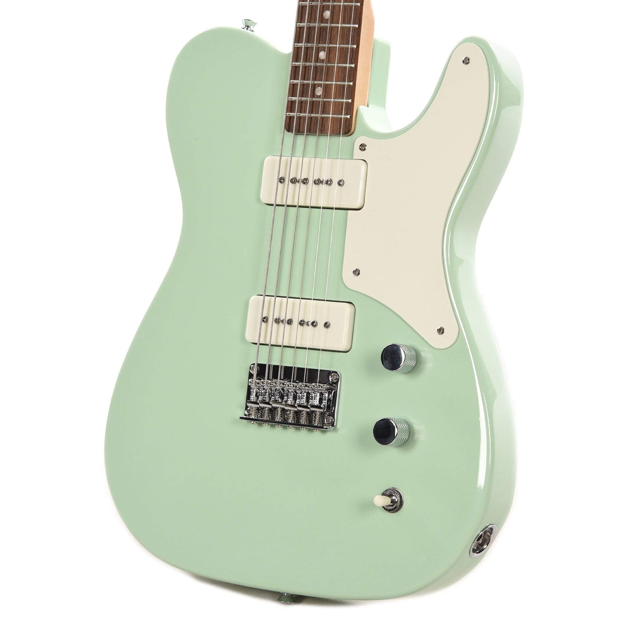 Squier Paranormal Baritone Cabronita Telecaster Surf Green Electric Guitars / Baritone