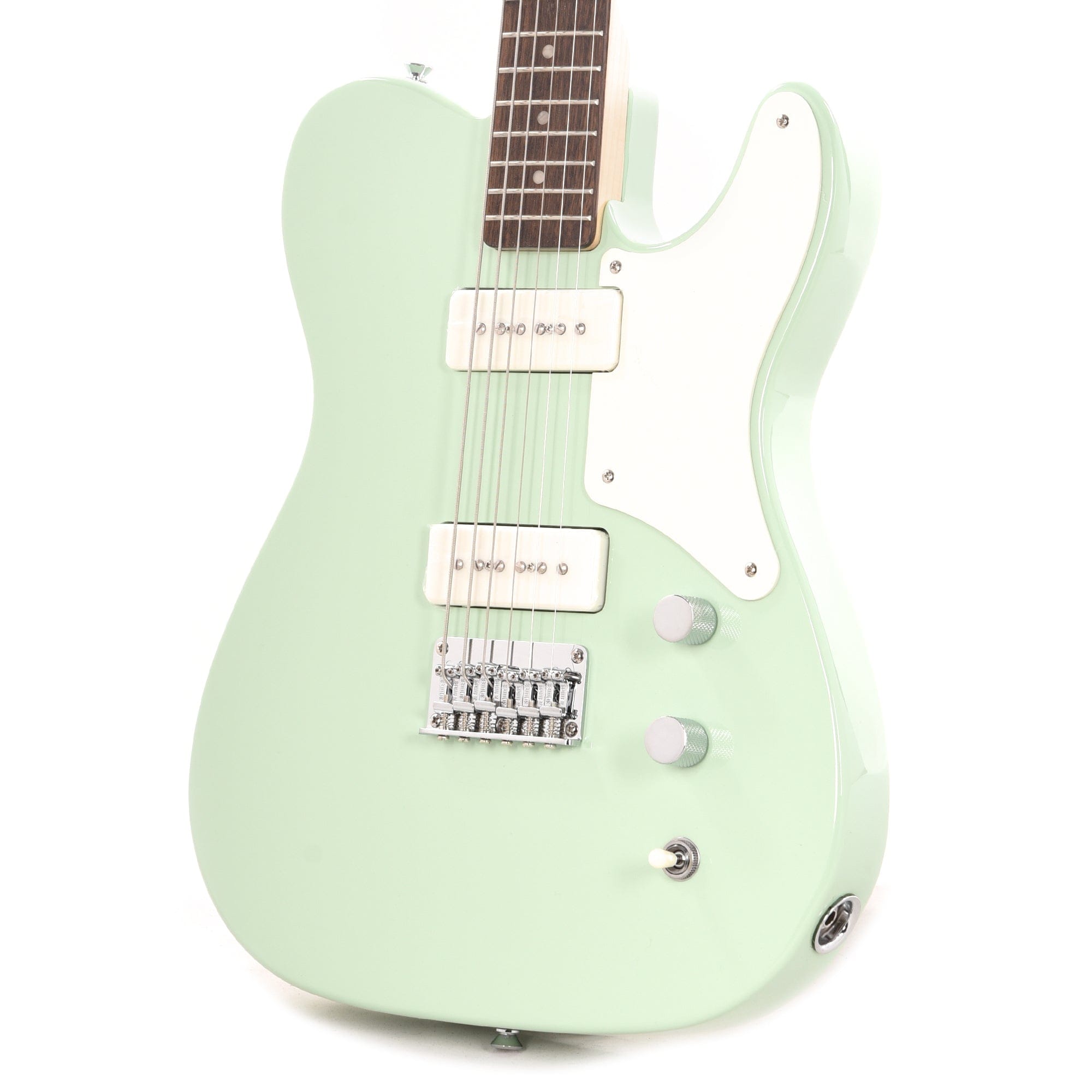 Squier Paranormal Baritone Cabronita Telecaster Surf Green Electric Guitars / Baritone