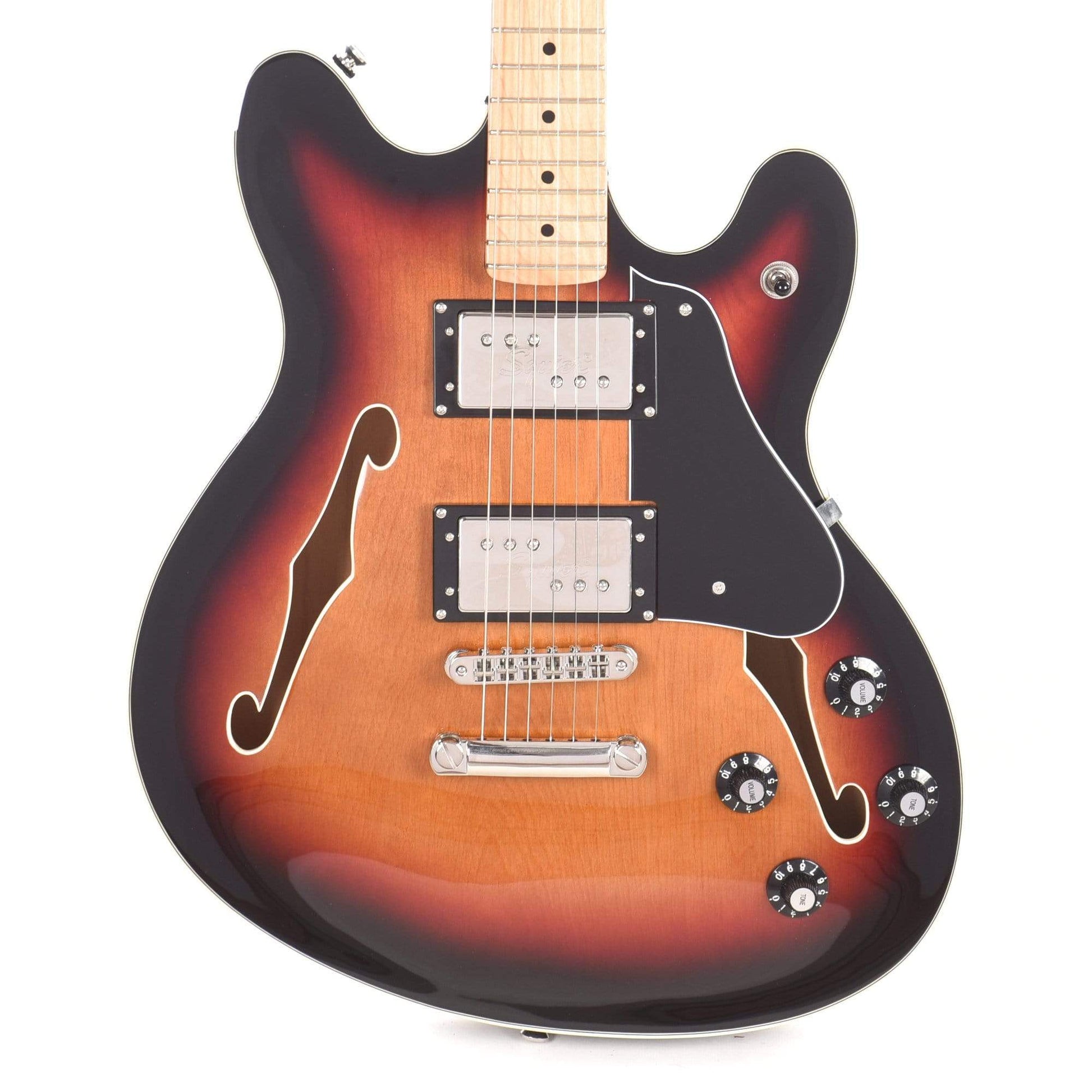 Squier Classic Vibe Starcaster 3-Tone Sunburst Electric Guitars / Semi-Hollow