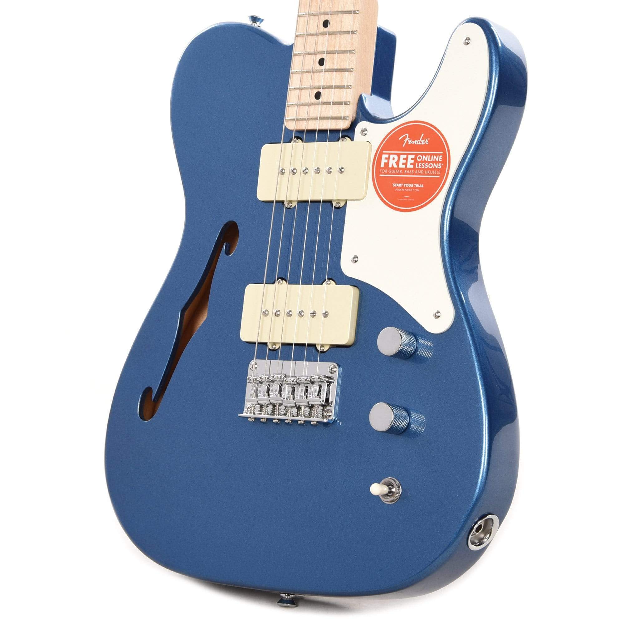 Squier Paranormal Cabronita Telecaster Thinline Lake Placid Blue Electric Guitars / Semi-Hollow