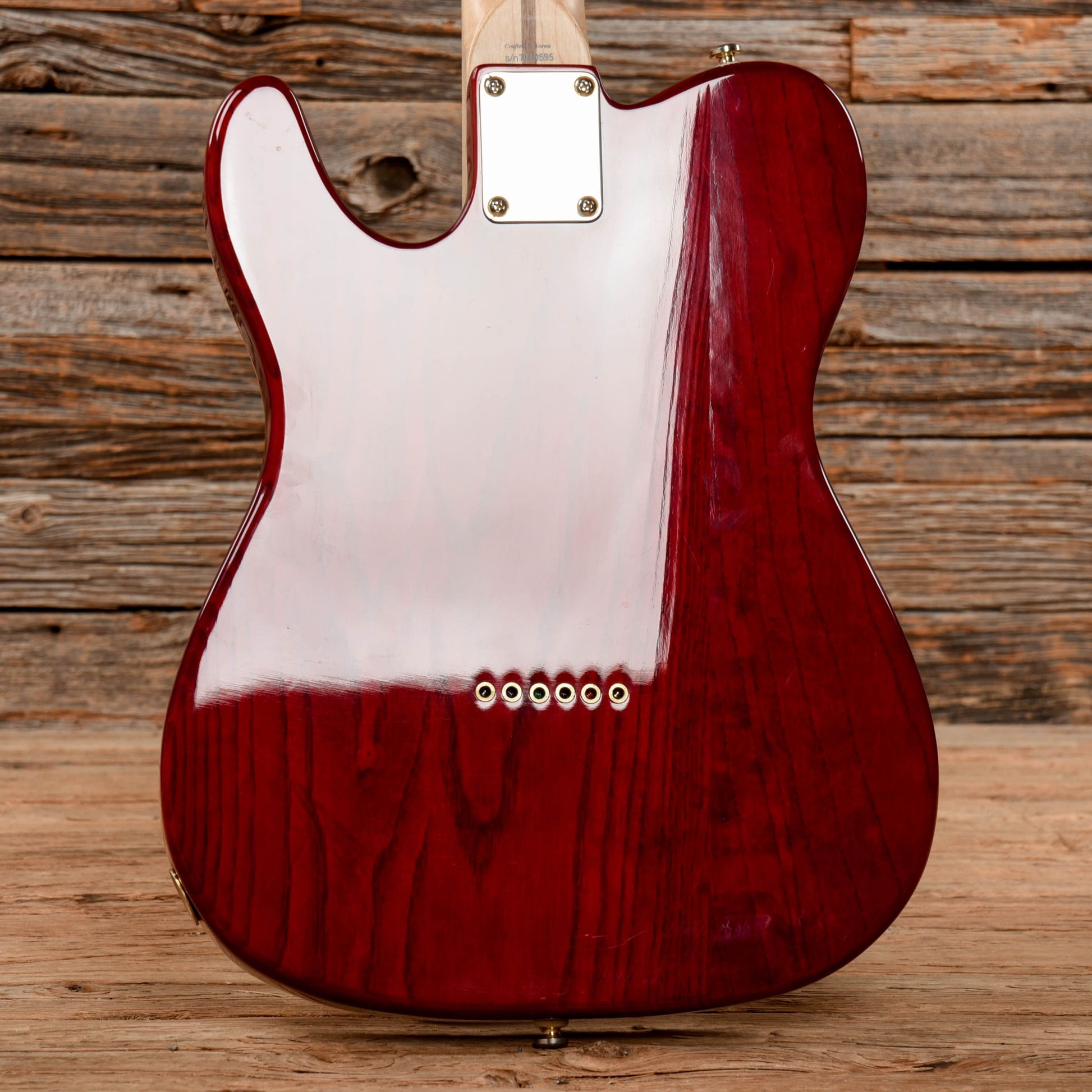 Squier Pro Tone Telecaster Thinline Crimson Red Transparent Electric Guitars / Semi-Hollow