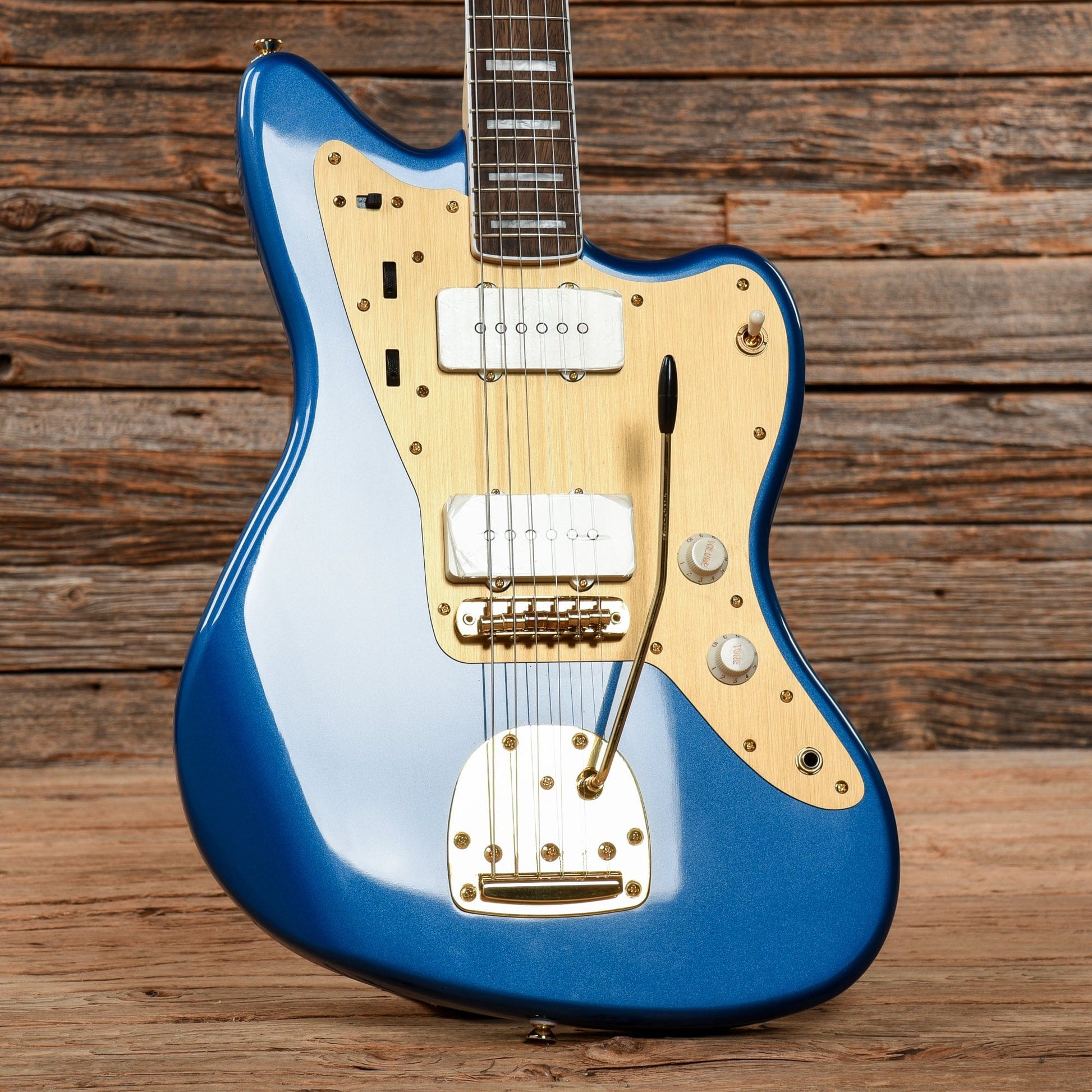 Squier 40th Anniversary Gold Edition Jazzmaster Lake Placid Blue Electric Guitars / Solid Body