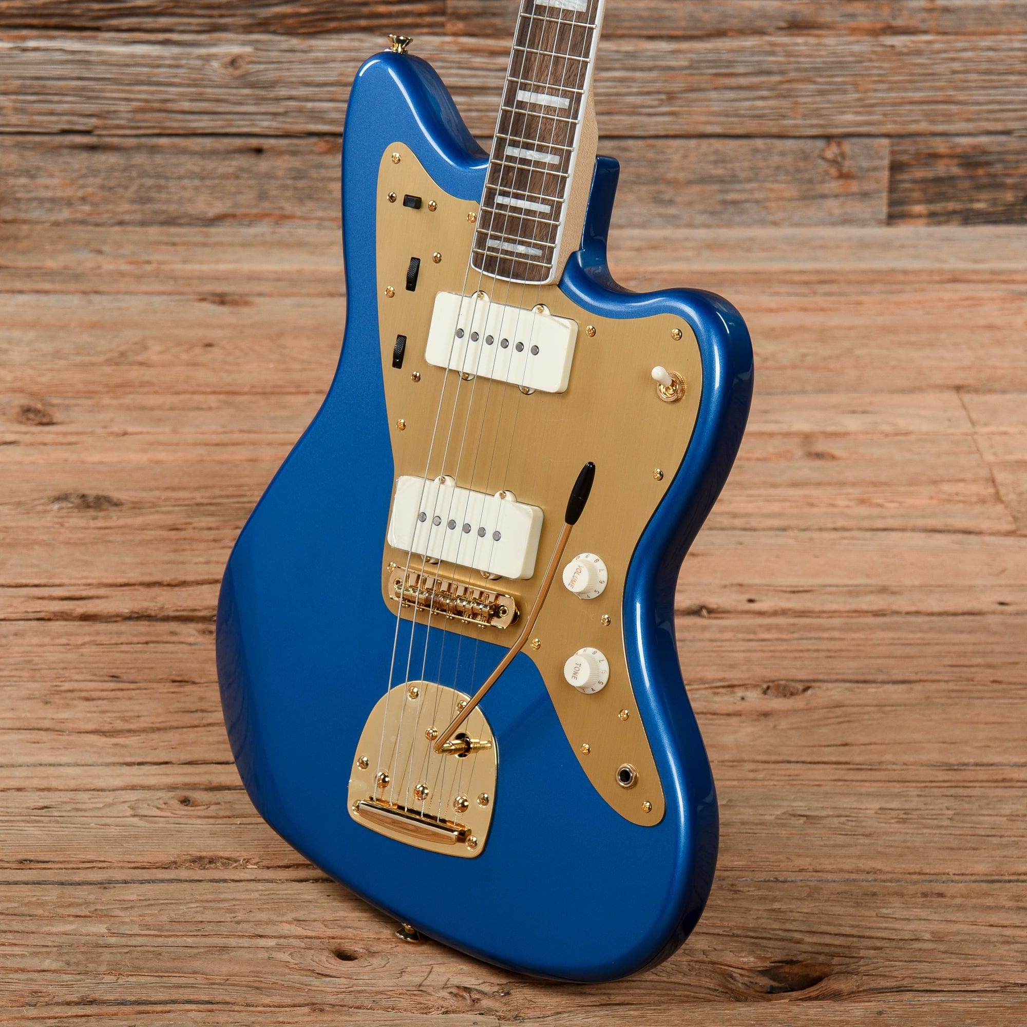 Squier 40th Anniversary Gold Edition Jazzmaster Lake Placid Blue Electric Guitars / Solid Body