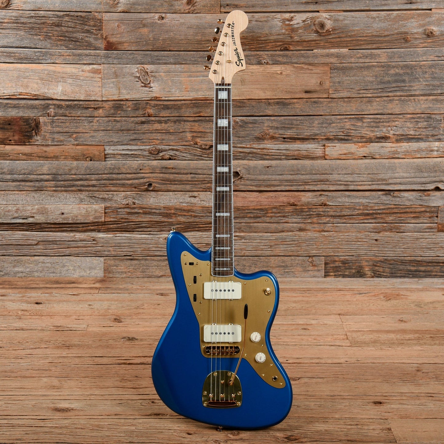 Squier 40th Anniversary Gold Edition Jazzmaster Lake Placid Blue Electric Guitars / Solid Body