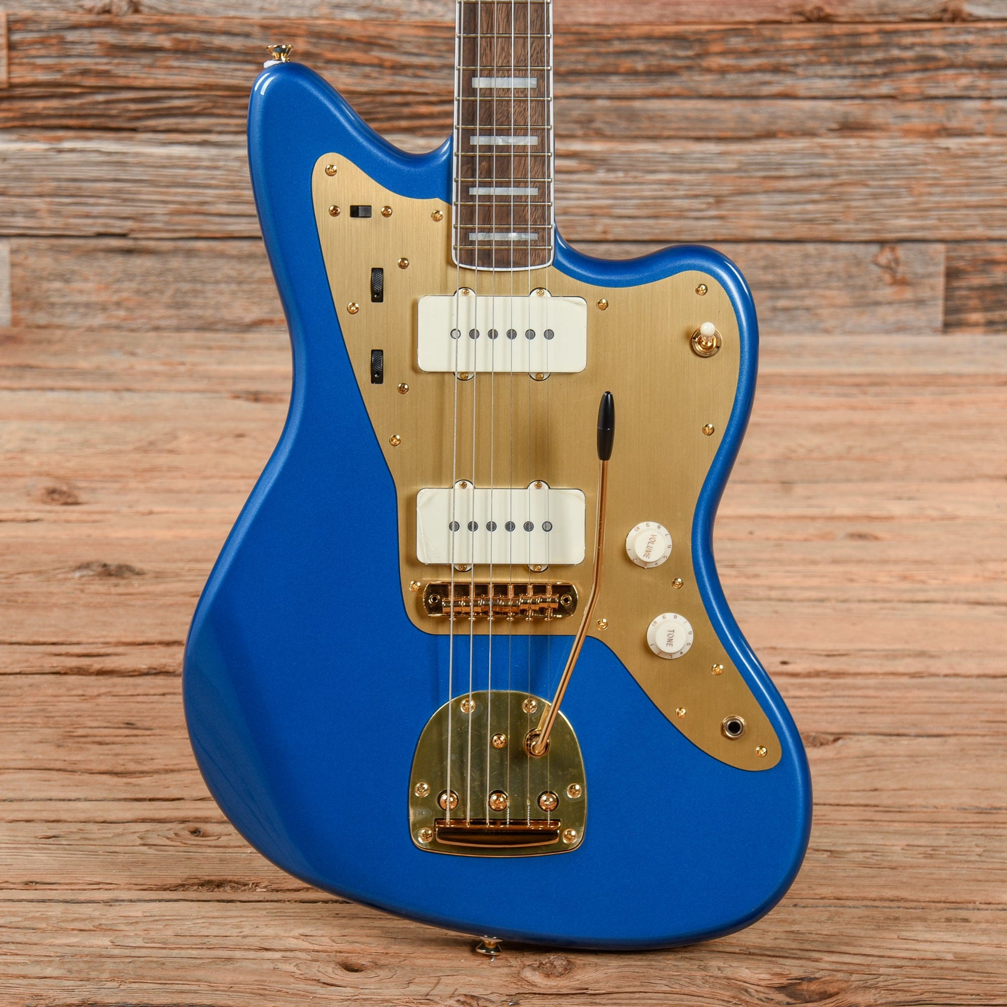 Squier 40th Anniversary Gold Edition Jazzmaster Lake Placid Blue Electric Guitars / Solid Body