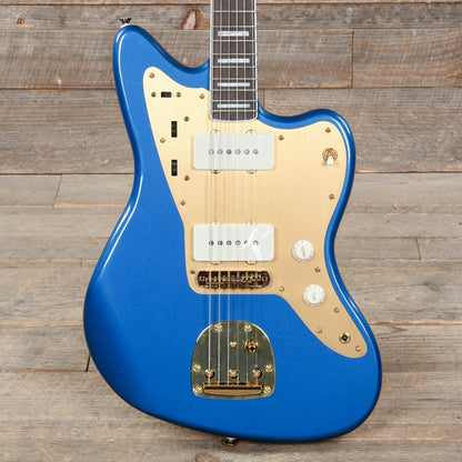 Squier 40th Anniversary Gold Edition Jazzmaster Lake Placid Blue w/Gold Anodized Pickguard Electric Guitars / Solid Body