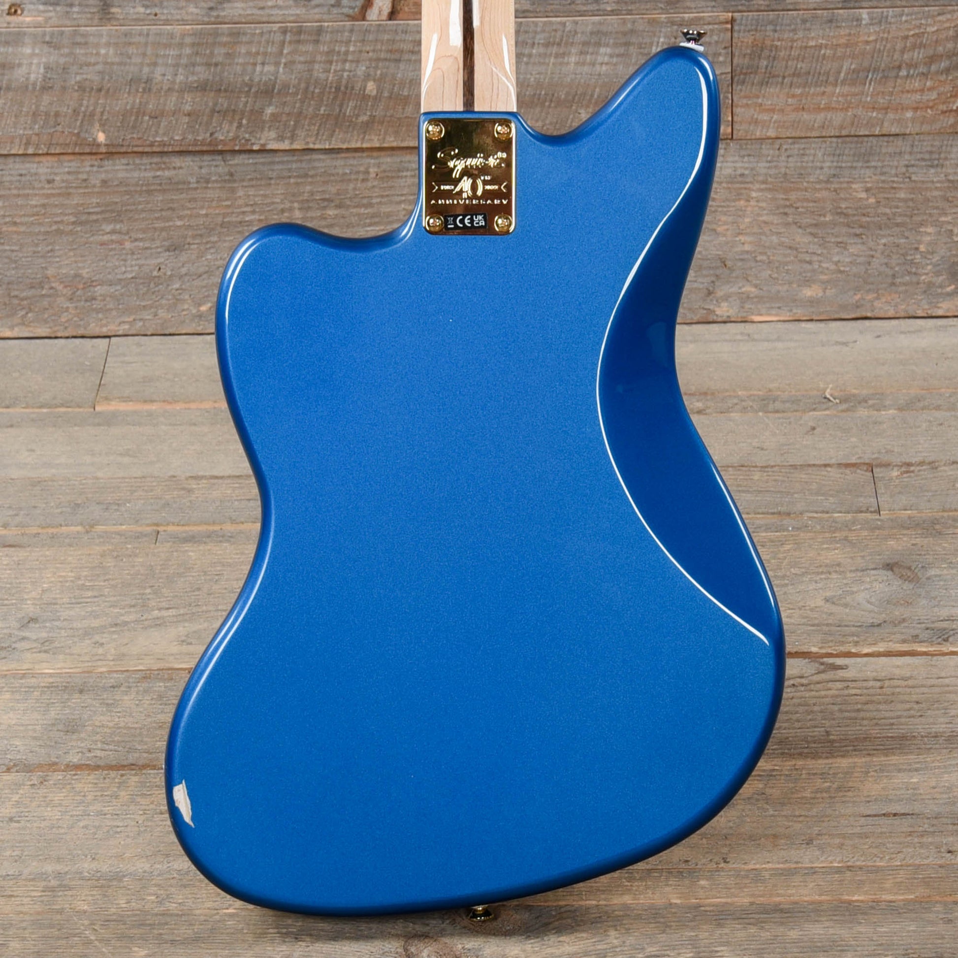 Squier 40th Anniversary Gold Edition Jazzmaster Lake Placid Blue w/Gold Anodized Pickguard Electric Guitars / Solid Body