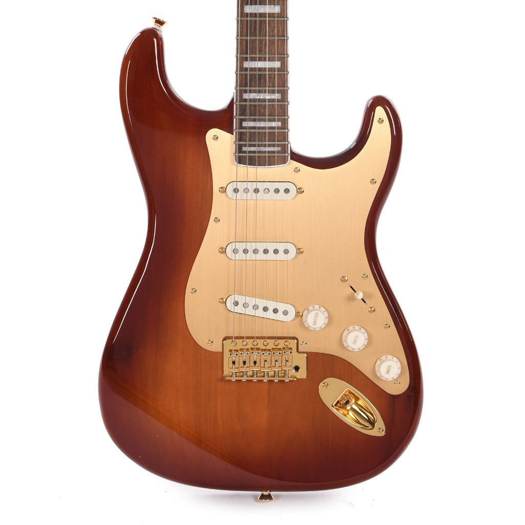 Squier 40th Anniversary Gold Edition Stratocaster Sienna Sunburst