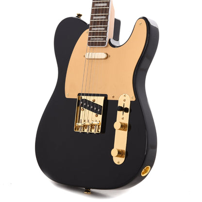 Squier 40th Anniversary Gold Edition Telecaster Black w/Gold Anodized Pickguard Electric Guitars / Solid Body