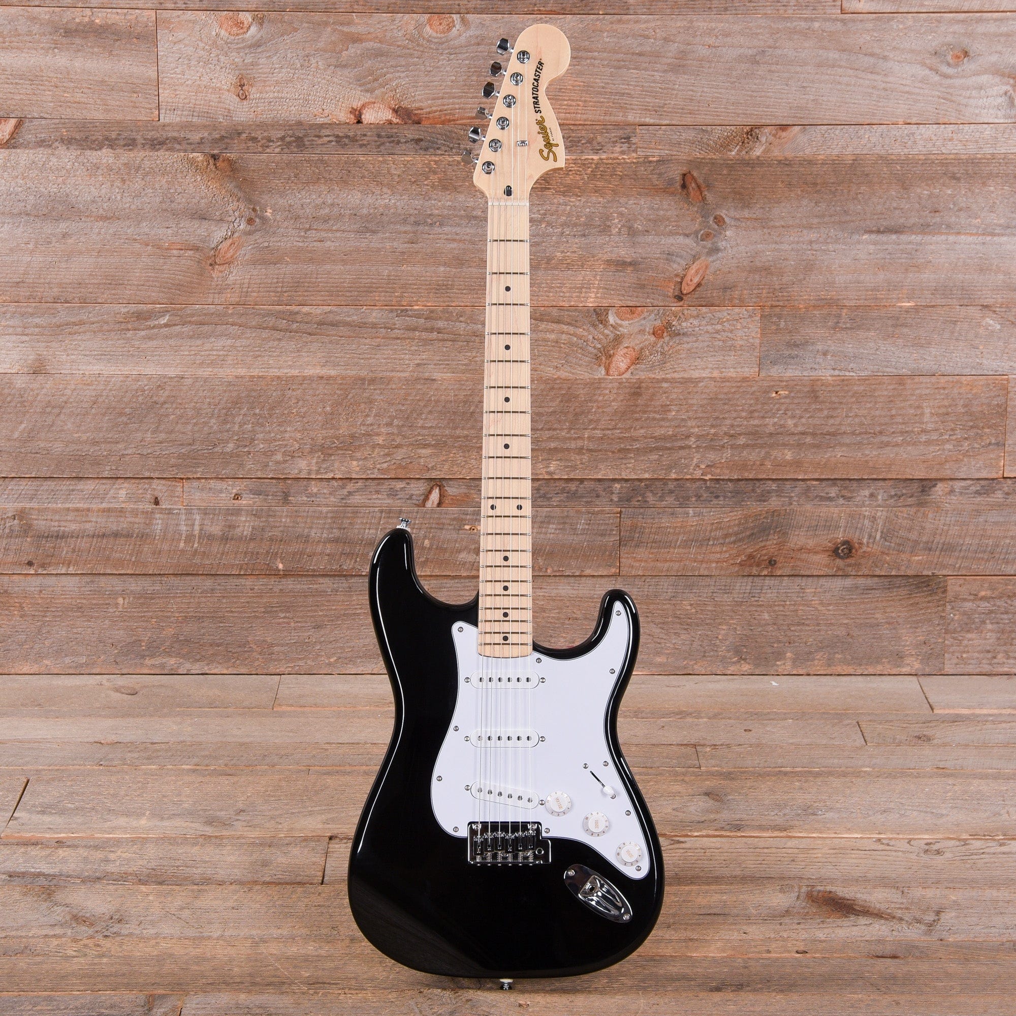 Squier Affinity Stratocaster Black Electric Guitars / Solid Body