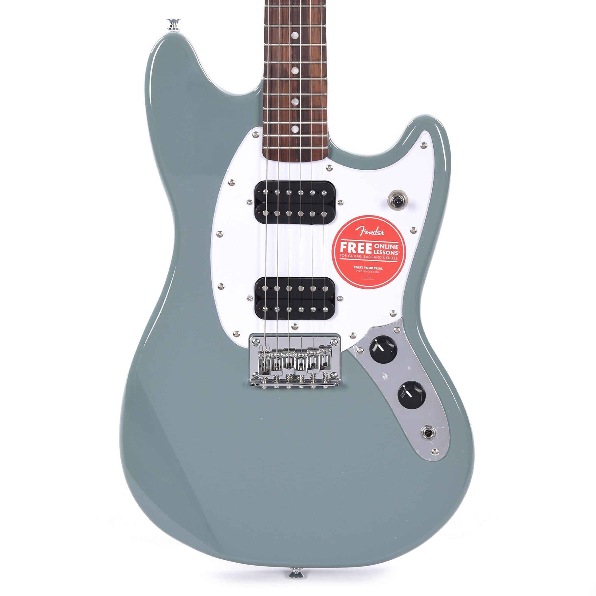 Squier Bullet Mustang HH Sonic Grey – Chicago Music Exchange