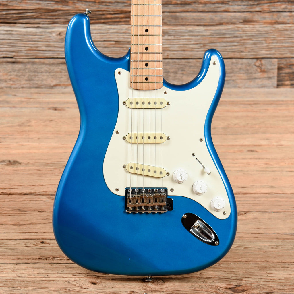 Metallic shop blue stratocaster