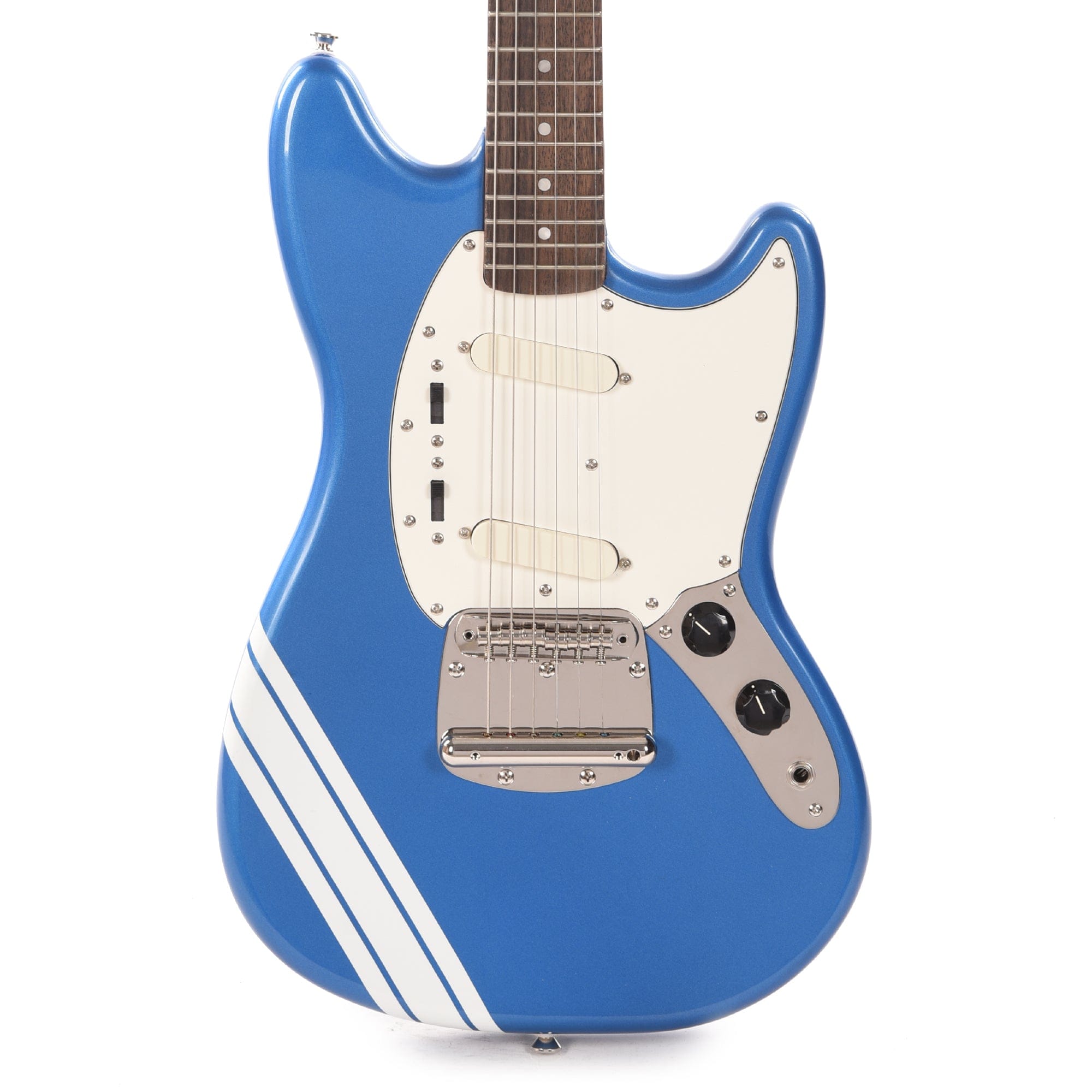 Squier Classic Vibe '60s Competition Mustang Lake Placid Blue w/Olympic White Stripes Electric Guitars / Solid Body