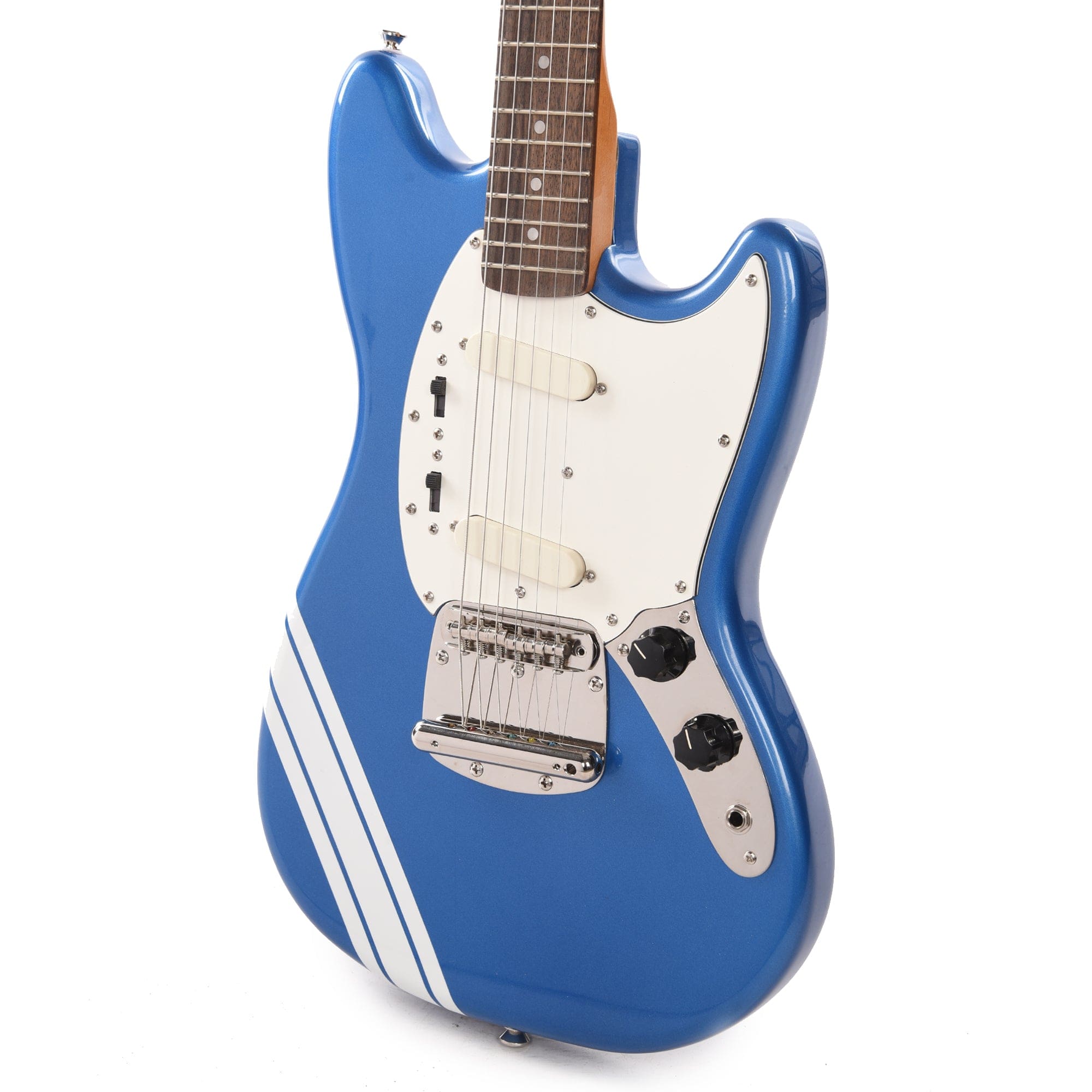 Squier Classic Vibe '60s Competition Mustang Lake Placid Blue w/Olympic White Stripes Electric Guitars / Solid Body