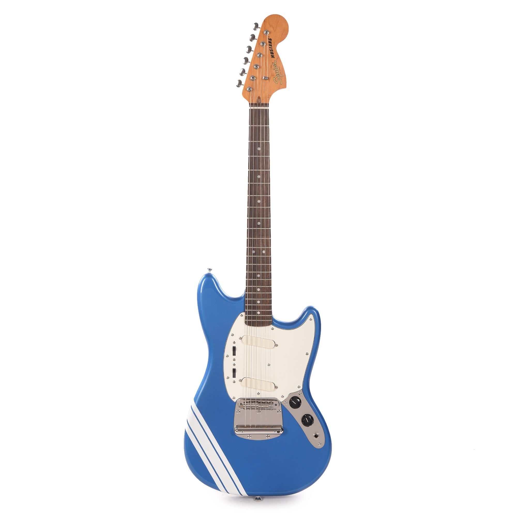 Squier Classic Vibe '60s Competition Mustang Lake Placid Blue w/Olympic White Stripes Electric Guitars / Solid Body