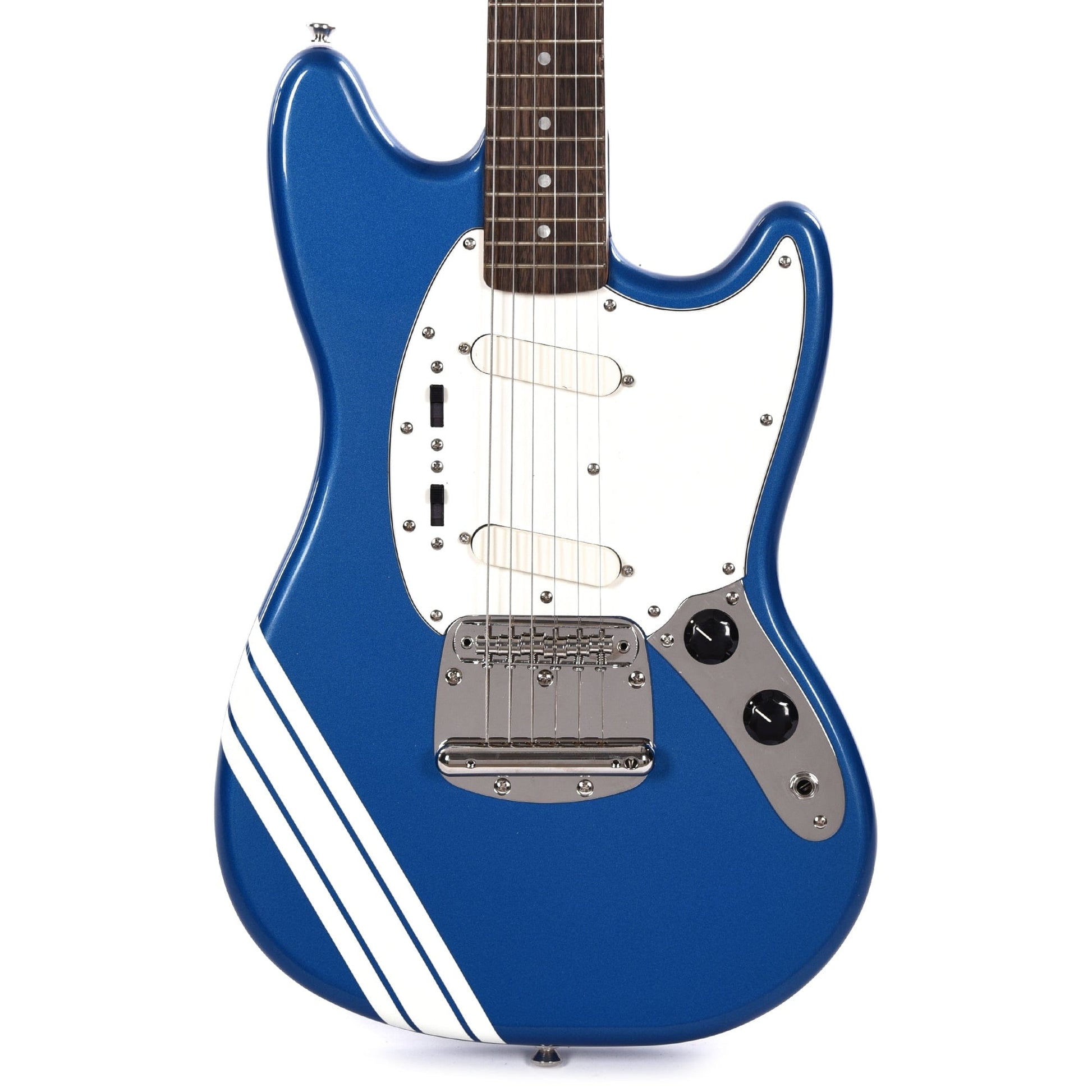 Squier Classic Vibe '60s Competition Mustang Lake Placid Blue w/Olympic White Stripes Electric Guitars / Solid Body