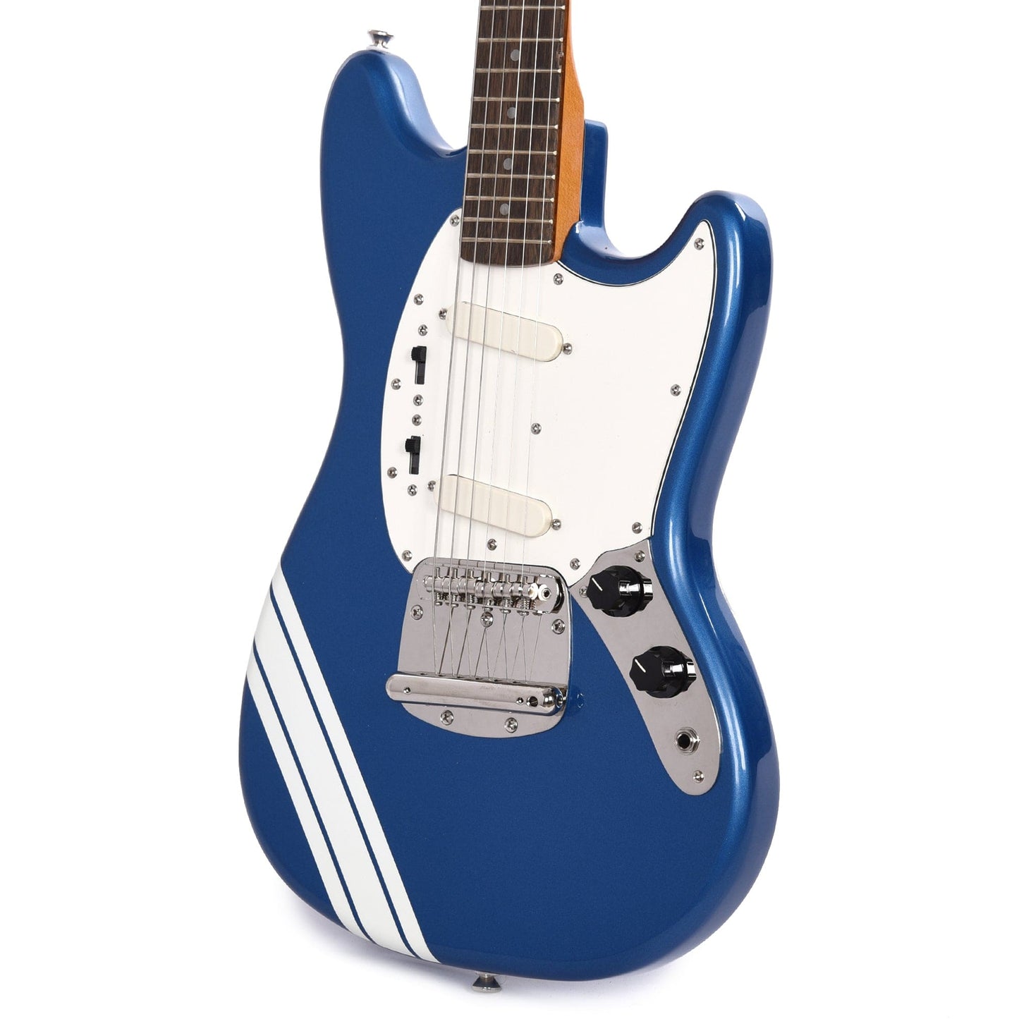 Squier Classic Vibe '60s Competition Mustang Lake Placid Blue w/Olympic White Stripes Electric Guitars / Solid Body