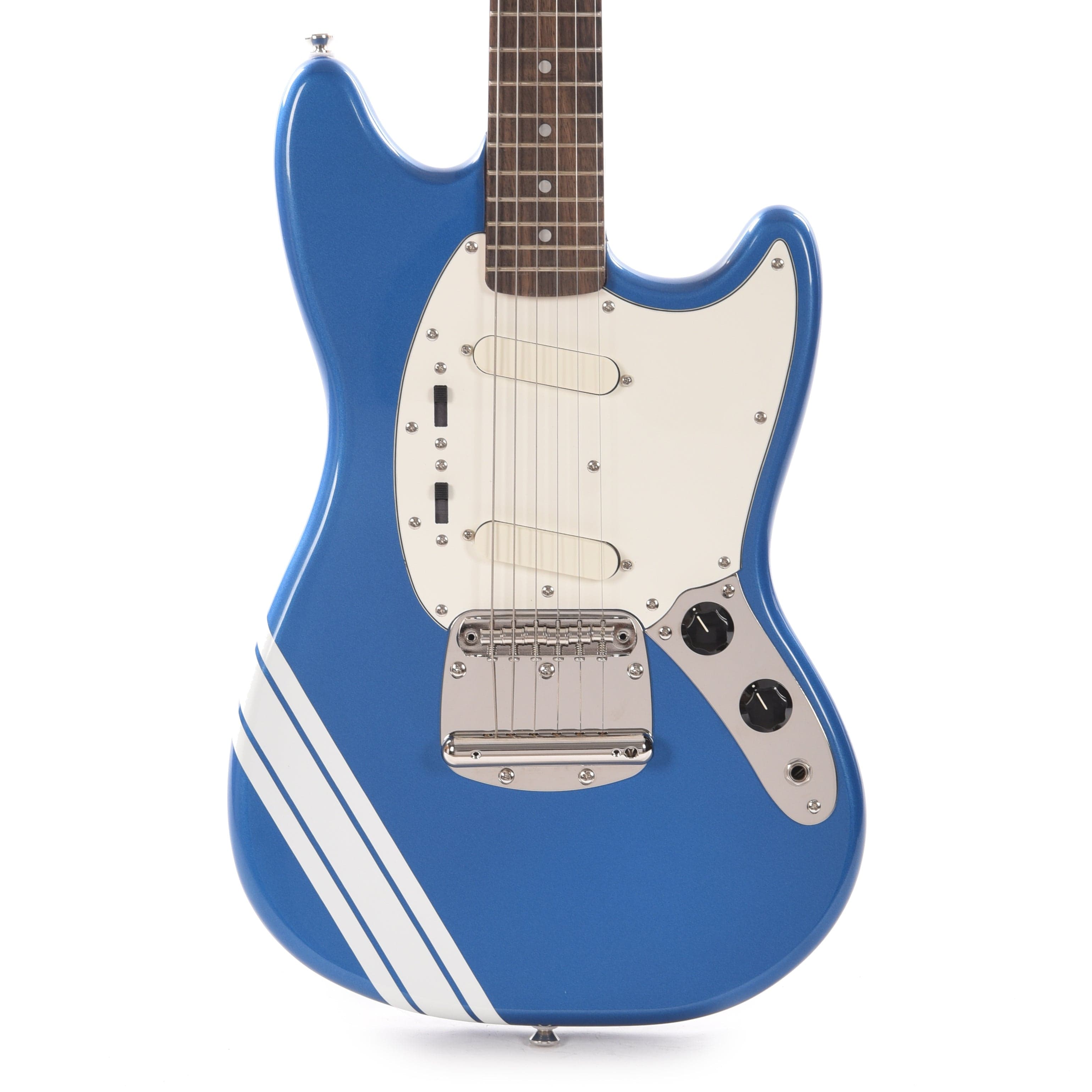 Squier Classic Vibe '60s Competition Mustang Lake Placid Blue w/Olympic White Stripes Electric Guitars / Solid Body