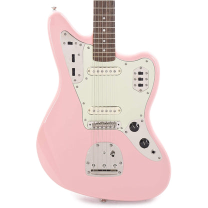 Squier Classic Vibe '60s Jaguar Shell Pink w/Matching Headcap & 3-Ply Mint Pickguard Electric Guitars / Solid Body