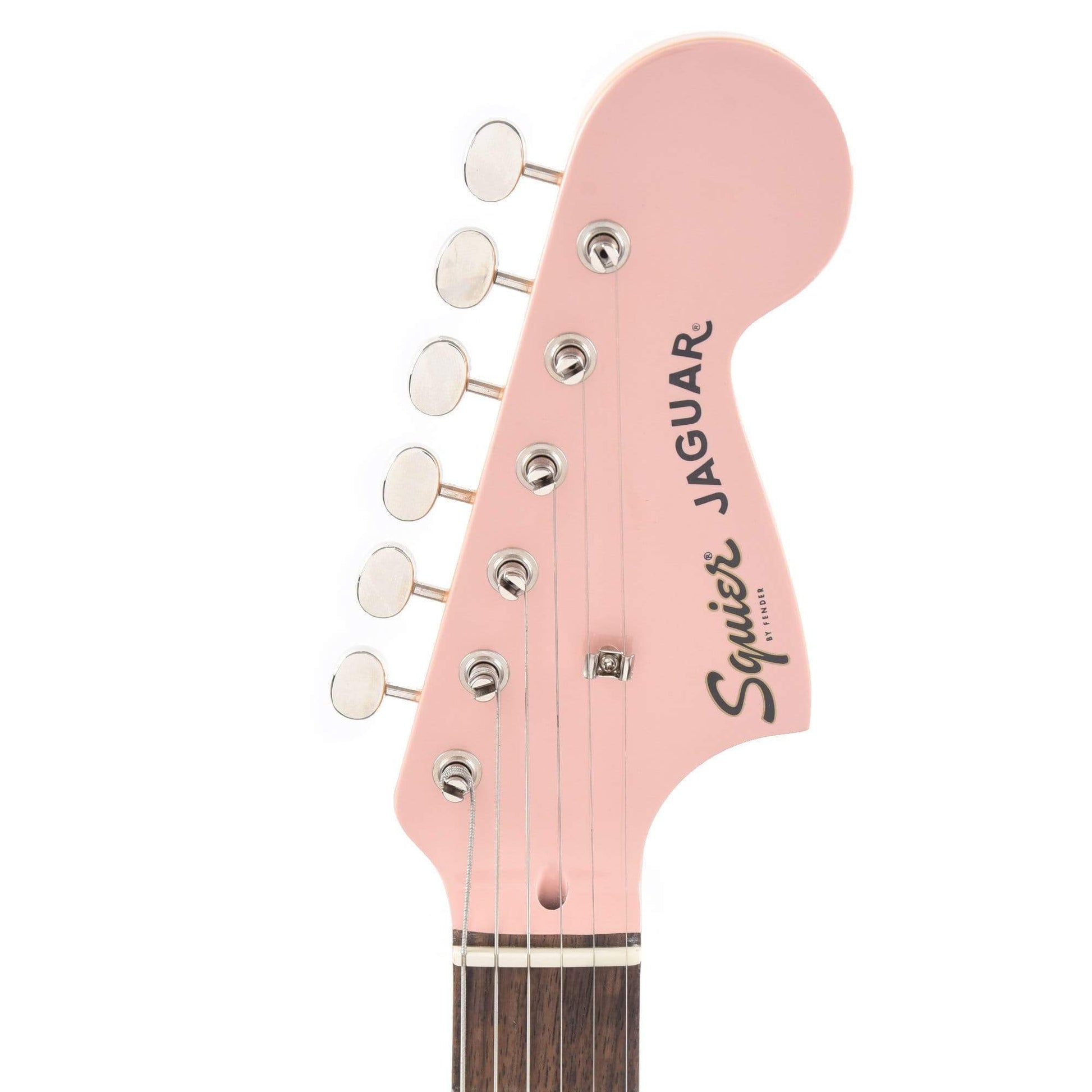 Squier Classic Vibe '60s Jaguar Shell Pink w/Matching Headcap & 3-Ply Mint Pickguard Electric Guitars / Solid Body