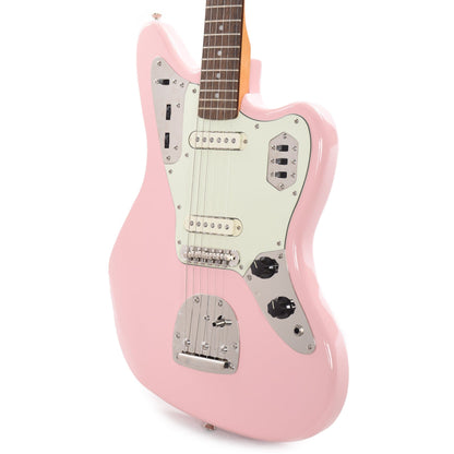 Squier Classic Vibe '60s Jaguar Shell Pink w/Matching Headcap & 3-Ply Mint Pickguard Electric Guitars / Solid Body