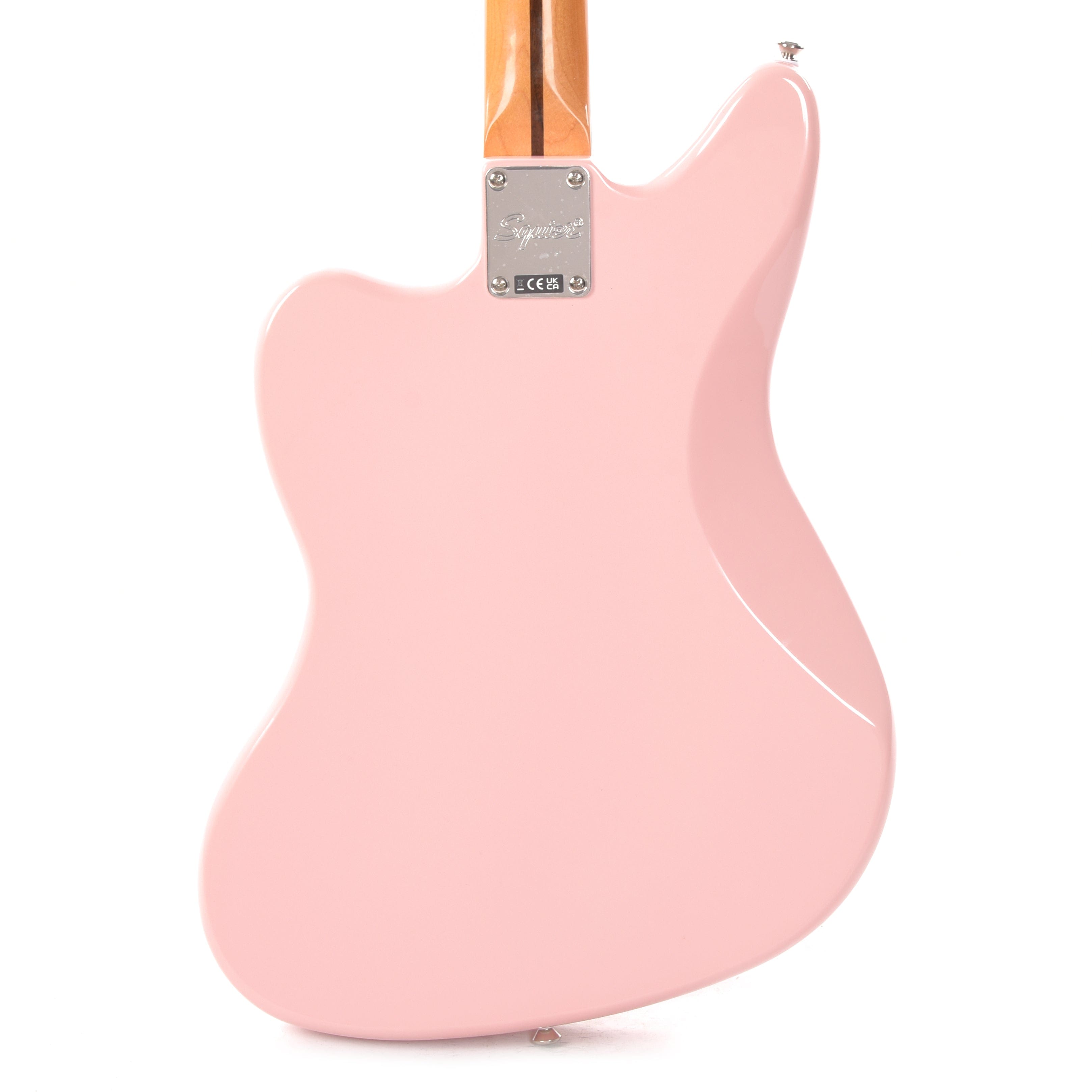 Squier Classic Vibe '60s Jaguar Shell Pink w/Matching Headcap & 3-Ply Mint Pickguard Electric Guitars / Solid Body