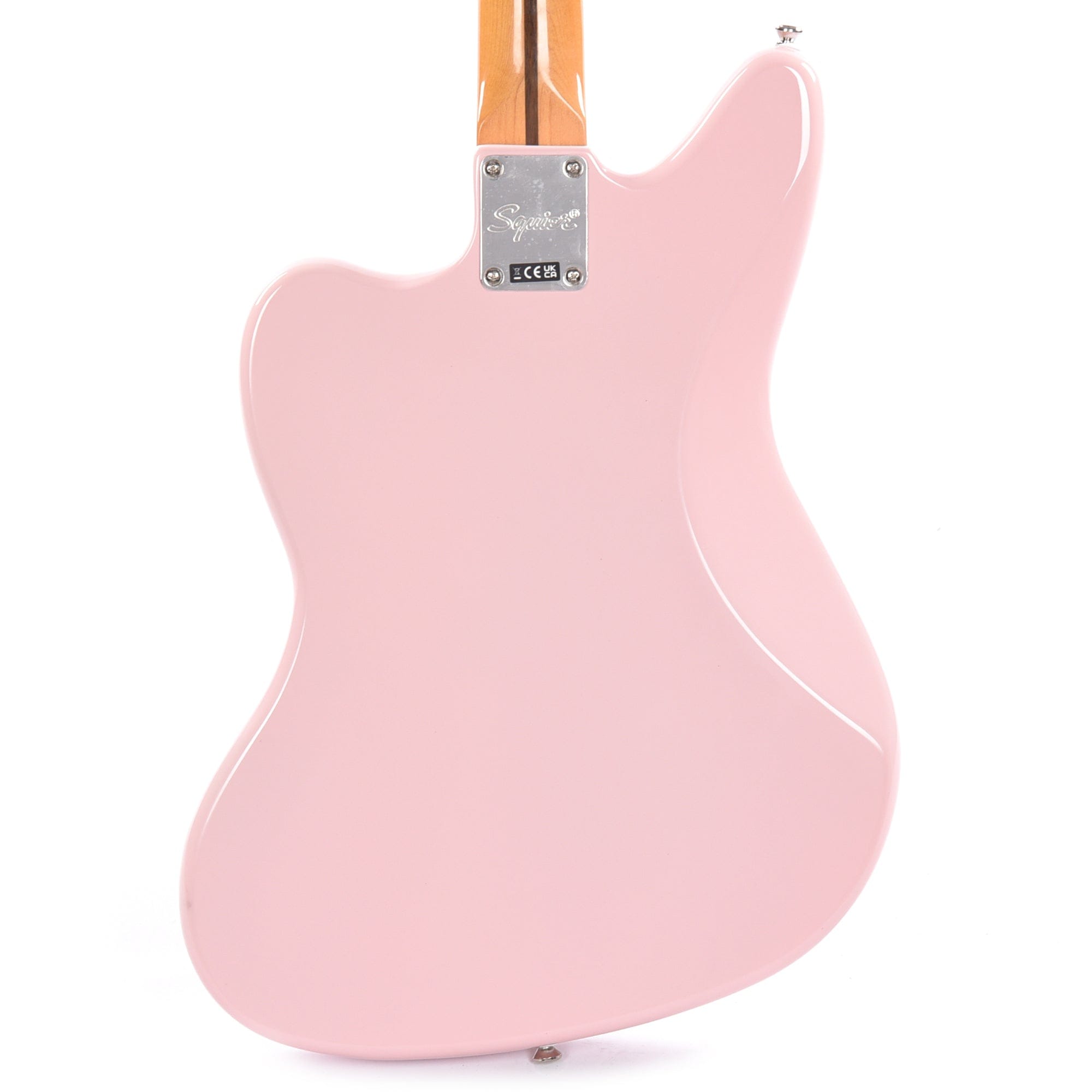 Squier Classic Vibe '60s Jaguar Shell Pink w/Matching Headcap & 3-Ply Mint Pickguard Electric Guitars / Solid Body