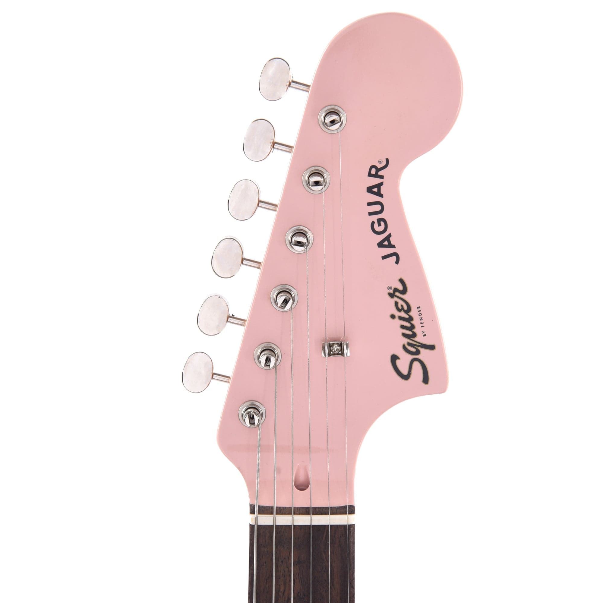 Squier Classic Vibe '60s Jaguar Shell Pink w/Matching Headcap & 3-Ply Mint Pickguard Electric Guitars / Solid Body