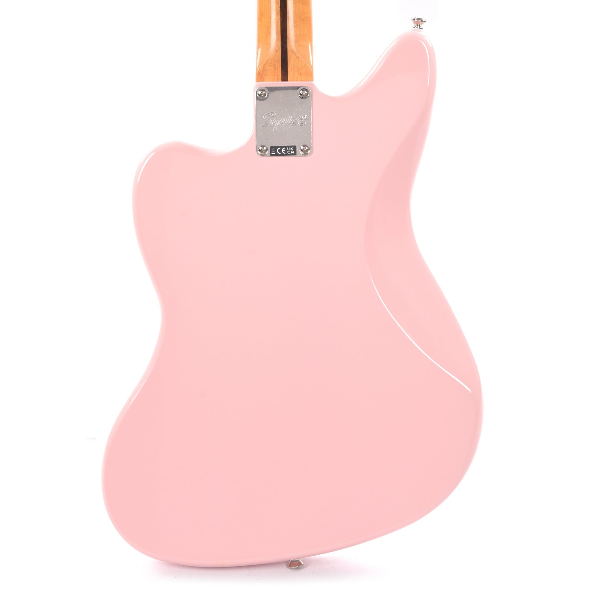 Squier Classic Vibe '60s Jaguar Shell Pink w/Matching Headcap & 3-Ply Mint Pickguard Electric Guitars / Solid Body