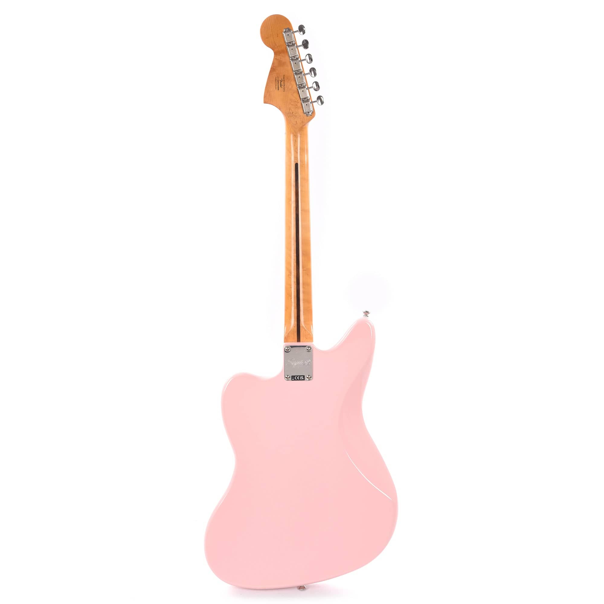 Squier Classic Vibe '60s Jaguar Shell Pink w/Matching Headcap & 3-Ply Mint Pickguard Electric Guitars / Solid Body