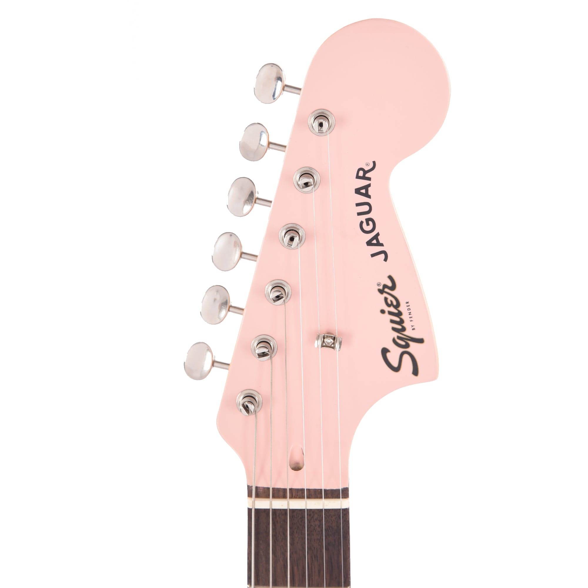 Squier Classic Vibe '60s Jaguar Shell Pink w/Matching Headcap & 3-Ply Mint Pickguard Electric Guitars / Solid Body