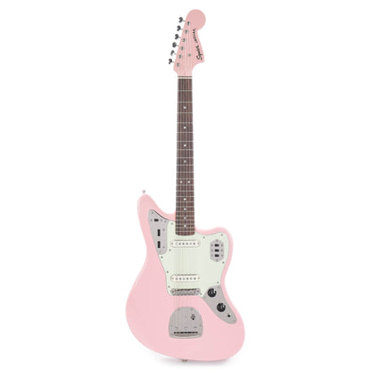 Squier Classic Vibe '60s Jaguar Shell Pink w/Matching Headcap & 3-Ply Mint Pickguard Electric Guitars / Solid Body