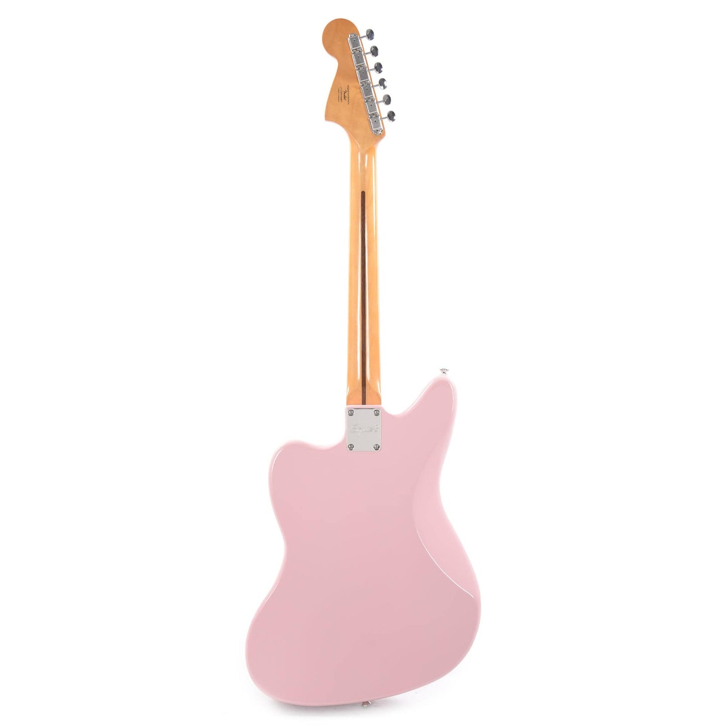 Squier Classic Vibe '60s Jaguar Shell Pink w/Matching Headcap & 3-Ply Mint Pickguard Electric Guitars / Solid Body