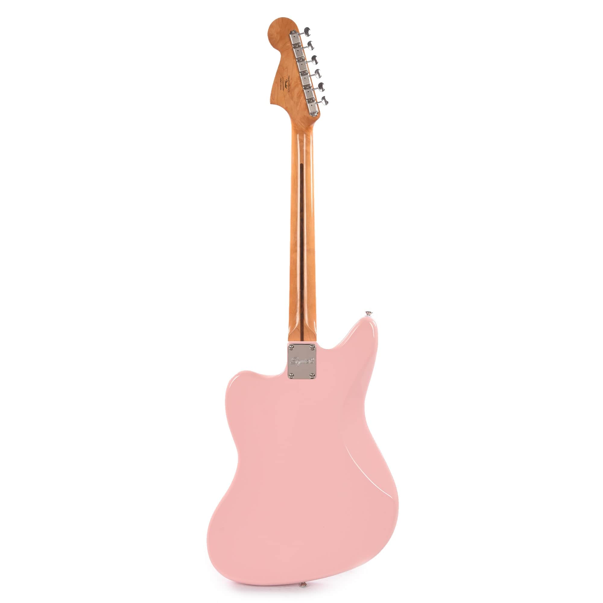 Squier Classic Vibe '60s Jaguar Shell Pink w/Matching Headcap & 3-Ply Mint Pickguard Electric Guitars / Solid Body