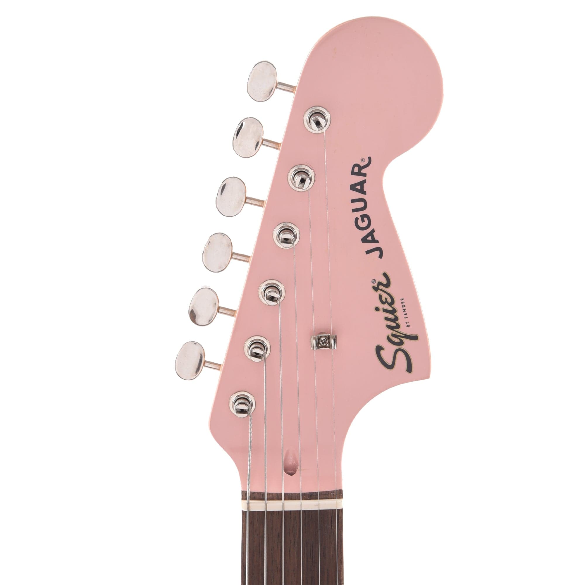 Squier Classic Vibe '60s Jaguar Shell Pink w/Matching Headcap & 3-Ply Mint Pickguard Electric Guitars / Solid Body