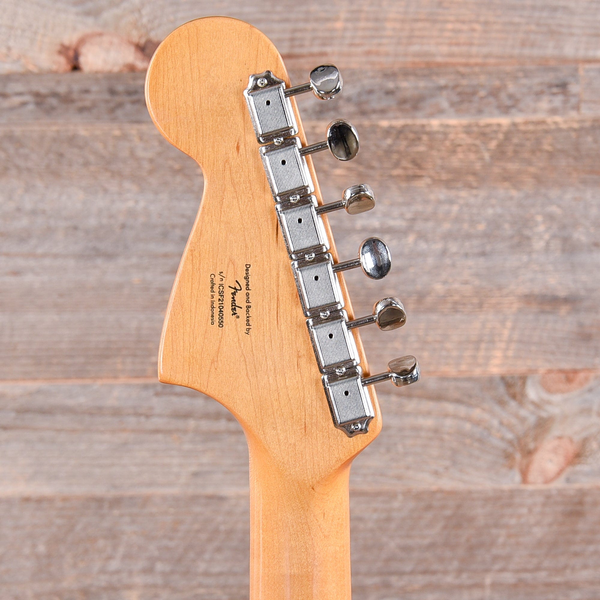 Squier Classic Vibe '60s Jaguar Shell Pink w/Matching Headcap & 3-Ply Mint Pickguard Electric Guitars / Solid Body