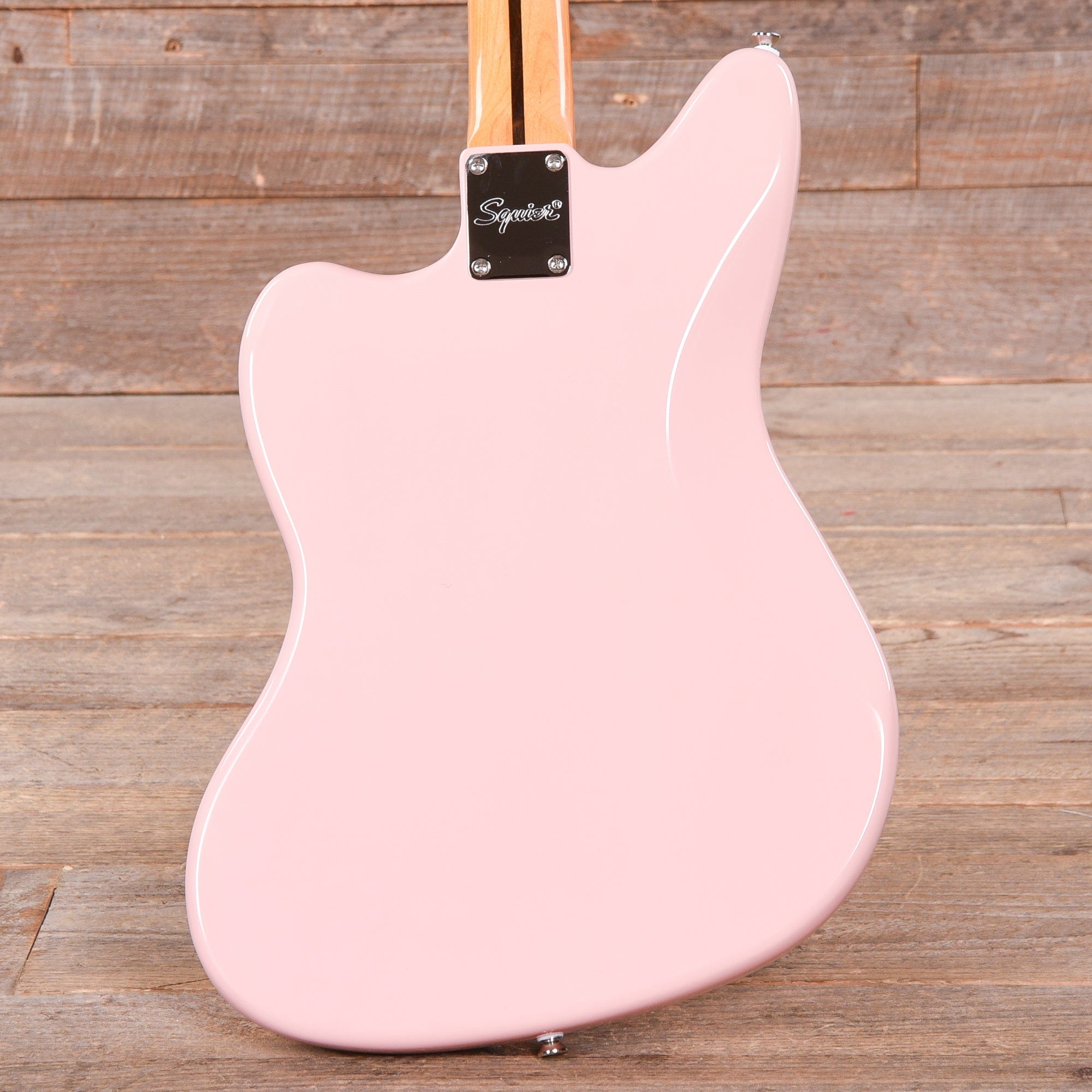 Squier Classic Vibe '60s Jaguar Shell Pink w/Matching Headcap & 3-Ply Mint Pickguard Electric Guitars / Solid Body